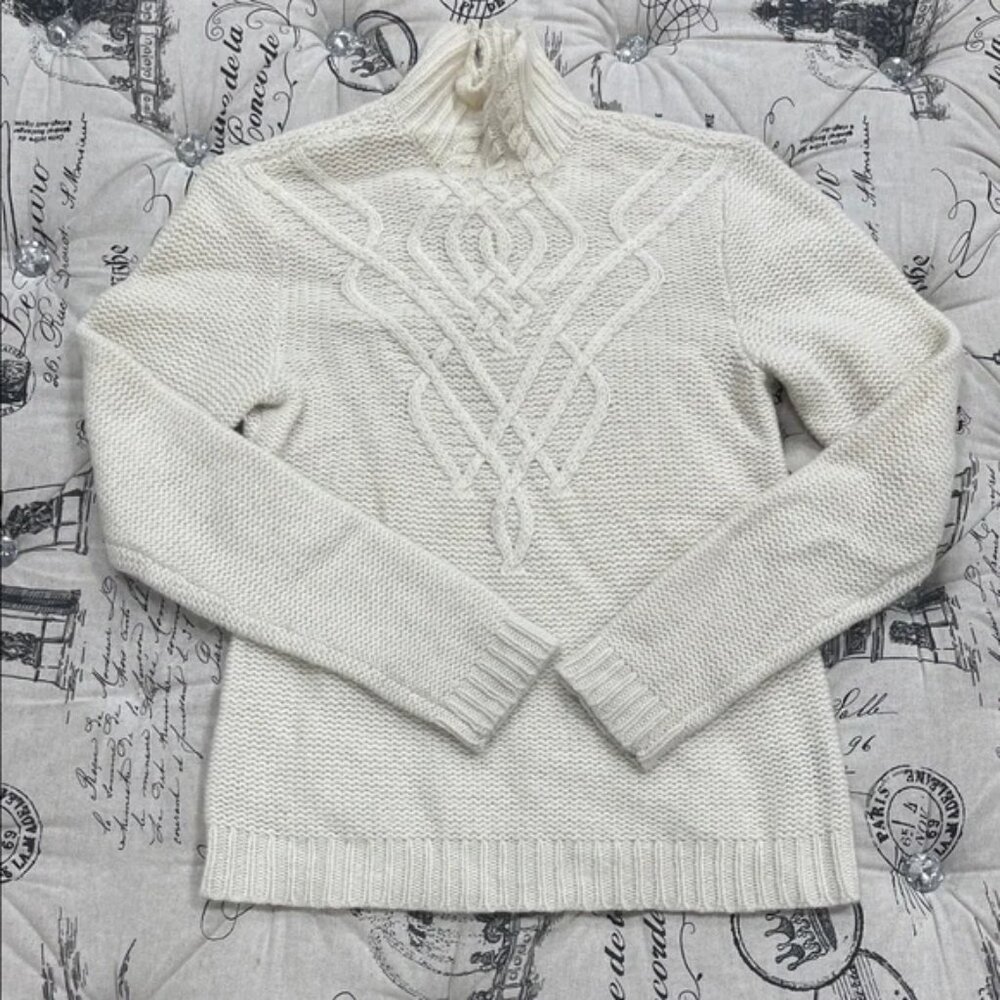 Madewell Cream Turtleneck Sweater